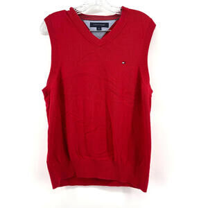 Tommy Hifiger Soft Cotton Vest Mens Red Small